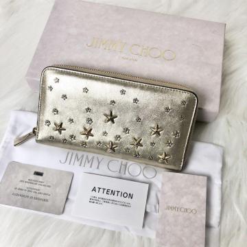 �y���i�zJIMMY CHOO �W�~�[�`���E �����z ���E���h�t�@�X�i�[ �N���X�^�� �X�^�[ �X�^�b�Y ���C�g�S�[���h