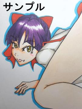 自作イラスト/ゲゲゲの鬼太郎/猫娘/3枚セット/男性向け