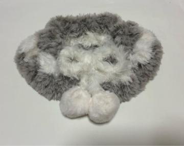 ハンドメイド ネックウォーマー ふわふわモコモコ ポンポン