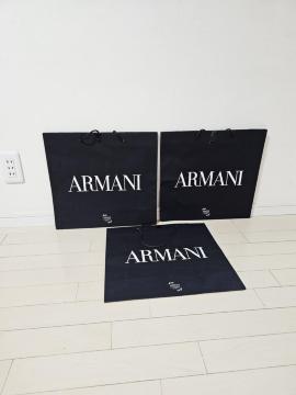 (2) ARMANI ショップ袋 大 3枚セット 38p×41p