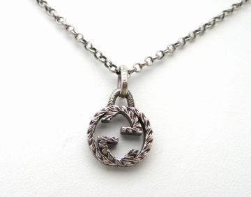 GUCCI Ob` C^[bLOG y_g lbNX SV925 Vo[USEDyz