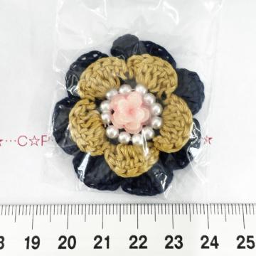 7*ハンドメイド♪オリジナルビジュー ループ付きカラフルお花 3