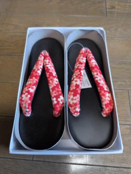 未使用、おしゃれ鼻緒草履