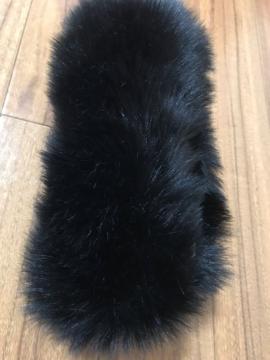 ☆新品☆ふわふわな肌ざわり柔らかいティペットファースヌード黒