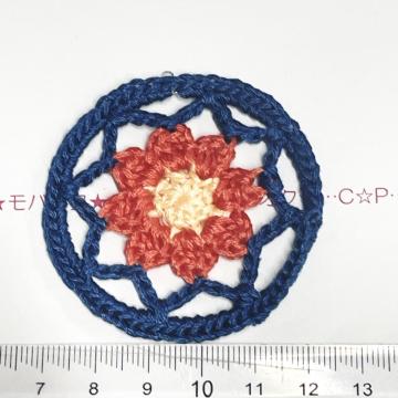 4*ハンドメイド♪お花のドリームキャッチャーチャーム 7