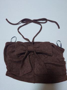SHEIN�@�傫�ȃ��{�����I�l�b�N�L���~�\�[���@�����̂�