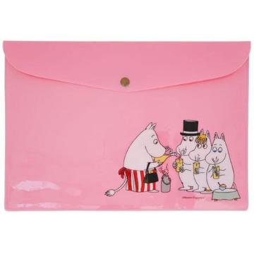 【ムーミン】可愛い♪仕事書類.文房具.洗面具.小物入♪フラットケース B5