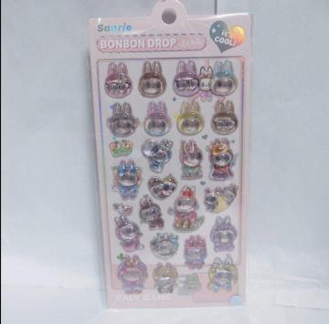 �V�i�����u�u���{���{���h���b�v�V�[�����Ղ��Ղ����X�e�b�J�[���A���i LABUBU