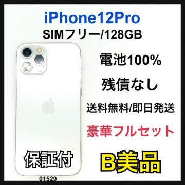 B 100% iPhone 12 Pro 128 GB SIM�t���[ �{��