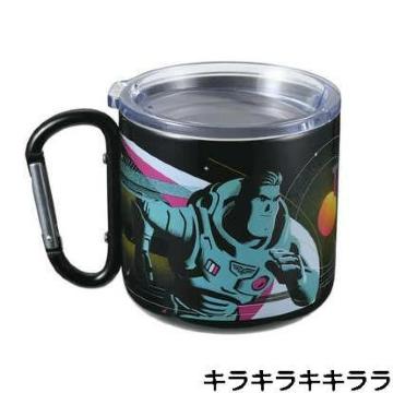 《New》トイ・ストーリー/バズ(TO INFINITY AND BEYOND)★カラビナ&フタ付・ステンレスマグカップ