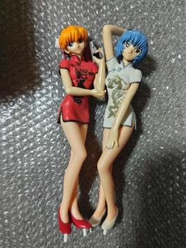 セガ '04 エヴァンゲリオン  チャイナドレスVer. レイ  アスカ  約1/6スケール  開封済 未展示