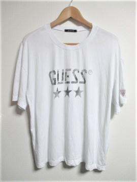 ☆GUESS ゲス オーバーサイズ ビッグロゴ Tシャツ 半袖/メンズ/M☆ホワイト