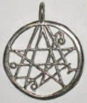 AzureGreen Necronomicon pendant lNm~R