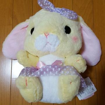 新品〓ぽてうさ ろっぴー★ぬいぐるみ♪イエロー