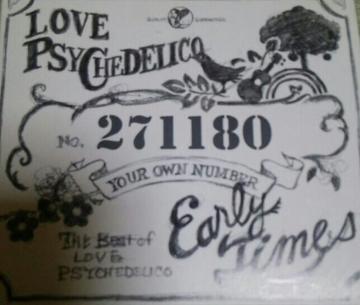 ޽CD ޻غ Early Times LOVE PSYCHEDELICO і