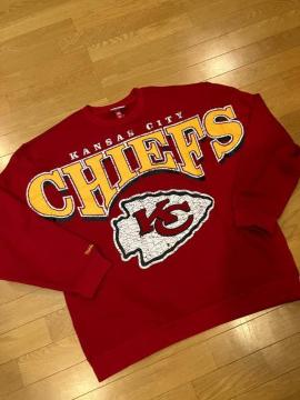 CANSAS CITY CHIEFS �傫��size3XL �X�E�F�b�g�g���[�i�[
