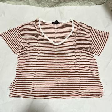 ���i FOREVER21 �V���[�g�� �{�[�_�[ ���� T�V���c V�l�b�N S �J�b�g�\�[