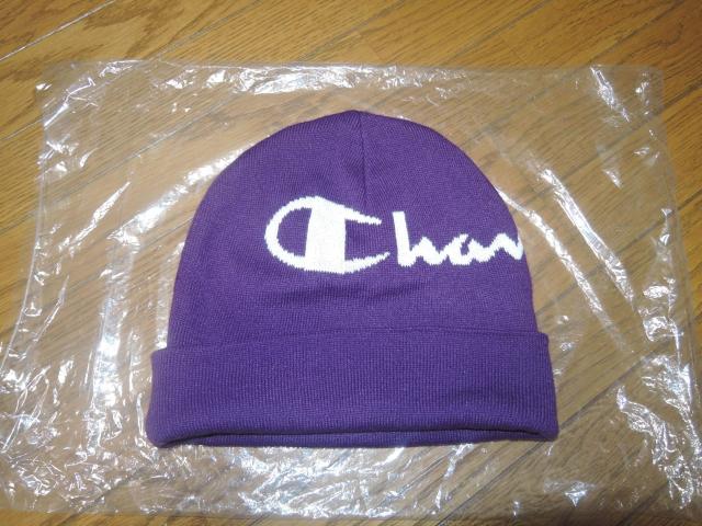 新品 Champion チャンピオン ニットキャップ パープル紫 ロゴ LOGO ビーニー < ブランド  新品 Champion チャンピオン ニットキャップ パープル紫 ロゴ LOGO ビーニー  < ブランドの