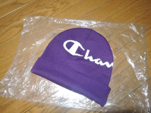 新品 Champion チャンピオン ニットキャップ パープル紫 ロゴ LOGO ビーニー < ブランド  新品 Champion チャンピオン ニットキャップ パープル紫 ロゴ LOGO ビーニー < ブランドの