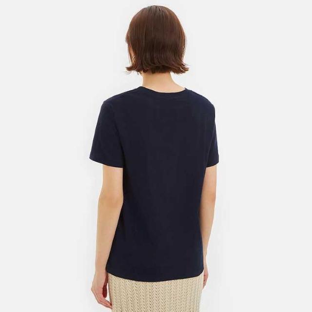 GUグラフィックT(半袖)ELLE2 Mサイズ ネイビー NAVY 紺 綿100% < ブランド  GUグラフィックT(半袖)ELLE2 Mサイズ ネイビー NAVY 紺 綿100% < ブランドの