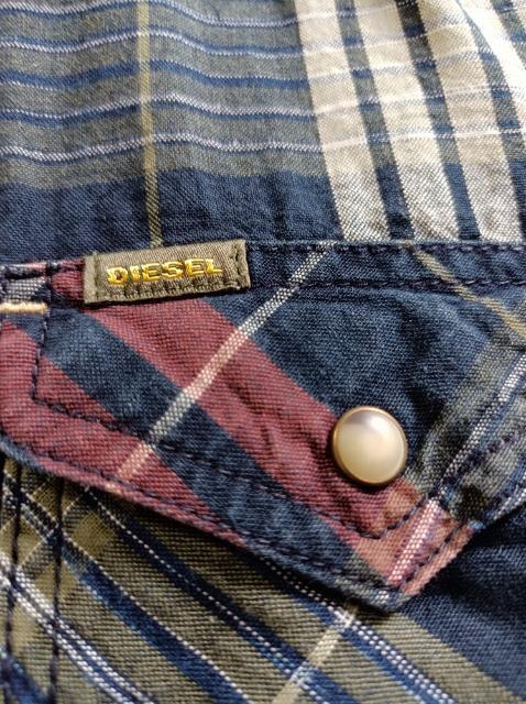 DIESEL★チェック長袖シャツ★新品同様★男女OK★素敵カッコいい★ディーゼル★ < 男性ファッション  DIESEL★チェック長袖シャツ★新品同様★男女OK★素敵カッコいい★ディーゼル★ < 男性ファッションの