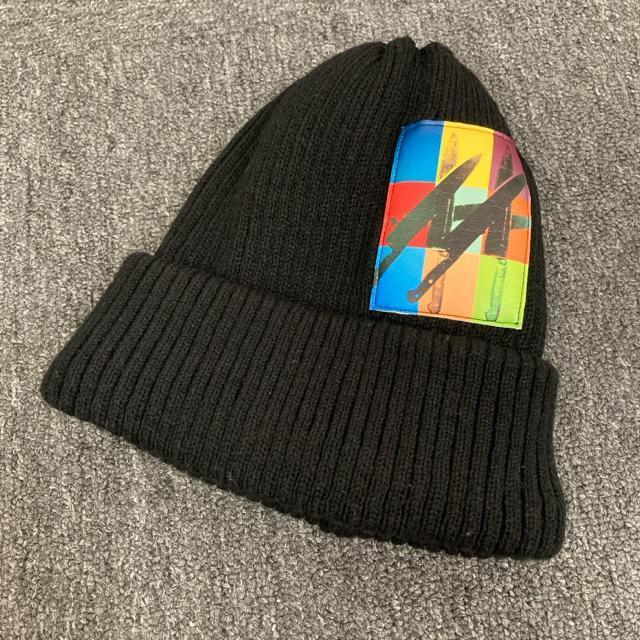 即決 Andy Warhol by CA4LA ビーニー ニット帽 ブラック < 男性ファッション  即決 Andy Warhol by CA4LA ビーニー ニット帽 ブラック < 男性ファッションの
