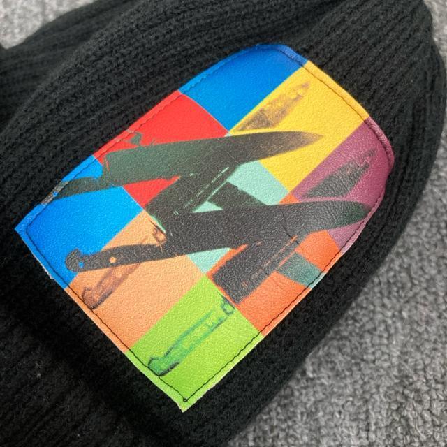 即決 Andy Warhol by CA4LA ビーニー ニット帽 ブラック < 男性ファッション  即決 Andy Warhol by CA4LA ビーニー ニット帽 ブラック < 男性ファッションの