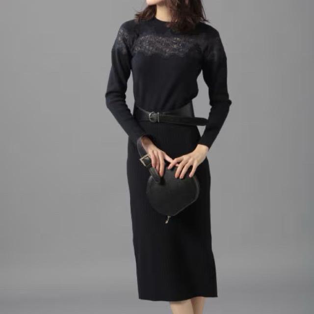 新品★Andemiu★レースIラインニットワンピース★ < ブランド 新品★Andemiu★レースIラインニットワンピース★ < ブランドの