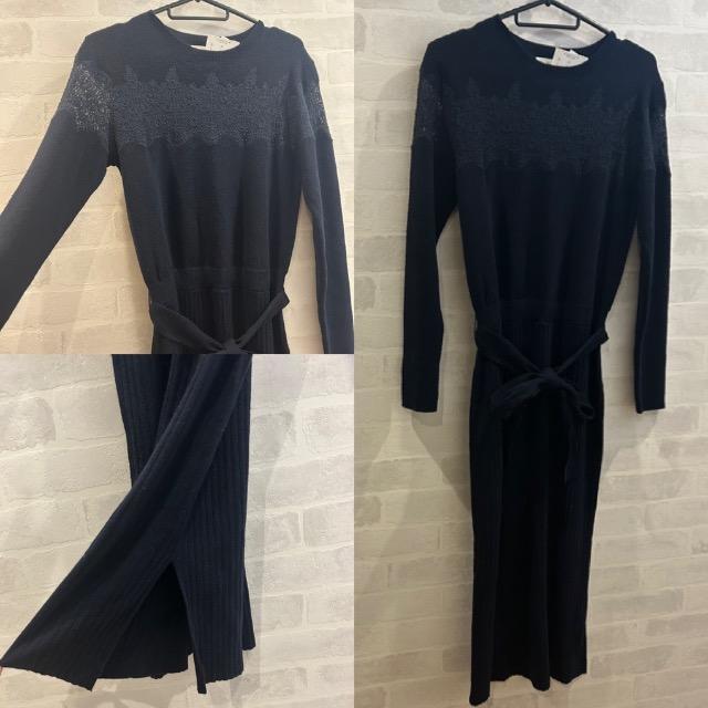 新品★Andemiu★レースIラインニットワンピース★ < ブランド 新品★Andemiu★レースIラインニットワンピース★ < ブランドの