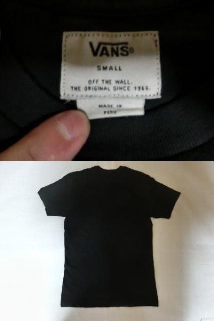 USA購入アメカジ【VANS】バンズ ポケット付TシャツUS S 黒系絵柄 < ブランド  USA購入アメカジ【VANS】バンズ ポケット付TシャツUS S 黒系絵柄 < ブランドの