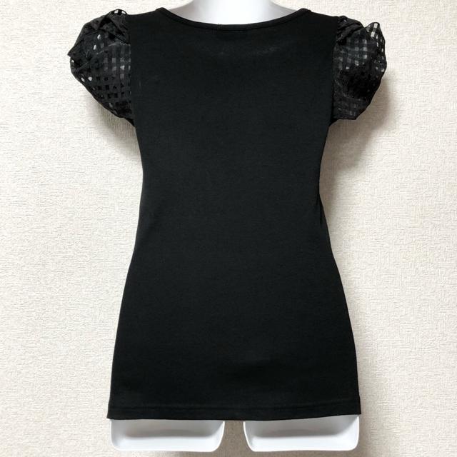 【新品】チェック柄オーガンジー切替変形スリーブカットソー < 女性ファッション  【新品】チェック柄オーガンジー切替変形スリーブカットソー < 女性ファッションの