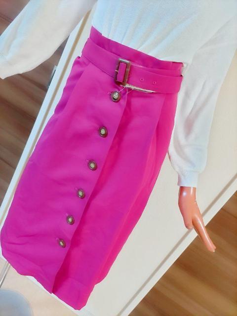 新品★ホワイトニット×パープルピンクスカートワンピ★フリー★ < 女性ファッション  新品★ホワイトニット×パープルピンクスカートワンピ★フリー★ < 女性ファッションの