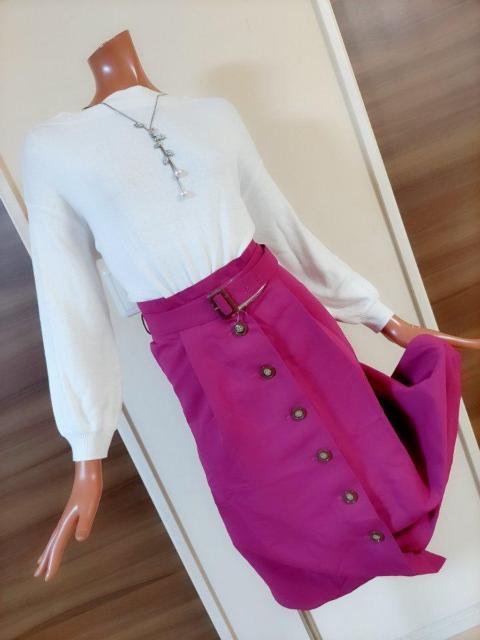 新品★ホワイトニット×パープルピンクスカートワンピ★フリー★ < 女性ファッション  新品★ホワイトニット×パープルピンクスカートワンピ★フリー★ < 女性ファッションの