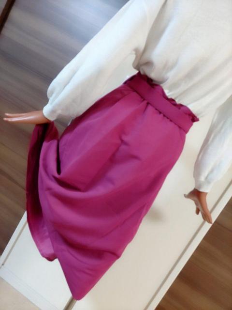 新品★ホワイトニット×パープルピンクスカートワンピ★フリー★ < 女性ファッション  新品★ホワイトニット×パープルピンクスカートワンピ★フリー★ < 女性ファッションの