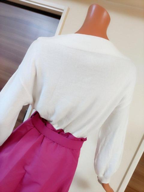 新品★ホワイトニット×パープルピンクスカートワンピ★フリー★ < 女性ファッション  新品★ホワイトニット×パープルピンクスカートワンピ★フリー★ < 女性ファッションの