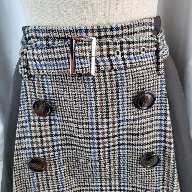 込み★バブルス★ベルトがミソ!チェック柄&ブリーツミニスカート★M★ < ブランド  込み★バブルス★ベルトがミソ!チェック柄&ブリーツミニスカート★M★ < ブランドの