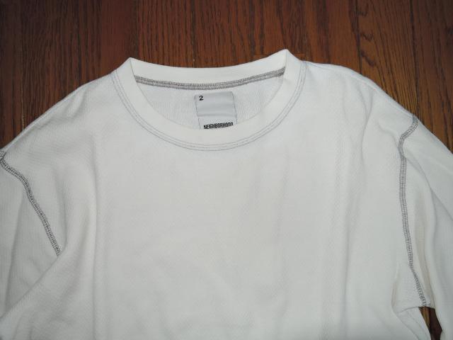 NEIGHBORHOOD ネイバーフッド ワッフル調 ロンTシャツ 2M 白 長袖 サーマル カットソー < ブランド NEIGHBORHOOD ネイバーフッド ワッフル調 ロンTシャツ 2M 白 長袖 サーマル カットソー < ブランドの