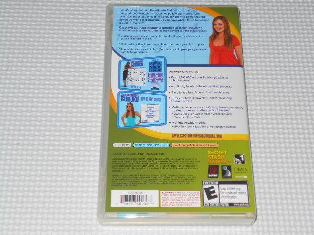 PSP★CAROL VORDERMAN'S SUDOKU 海外版 北米版 < ゲーム本体/ソフト  PSP★CAROL VORDERMAN'S SUDOKU 海外版 北米版 < ゲーム本体/ソフトの