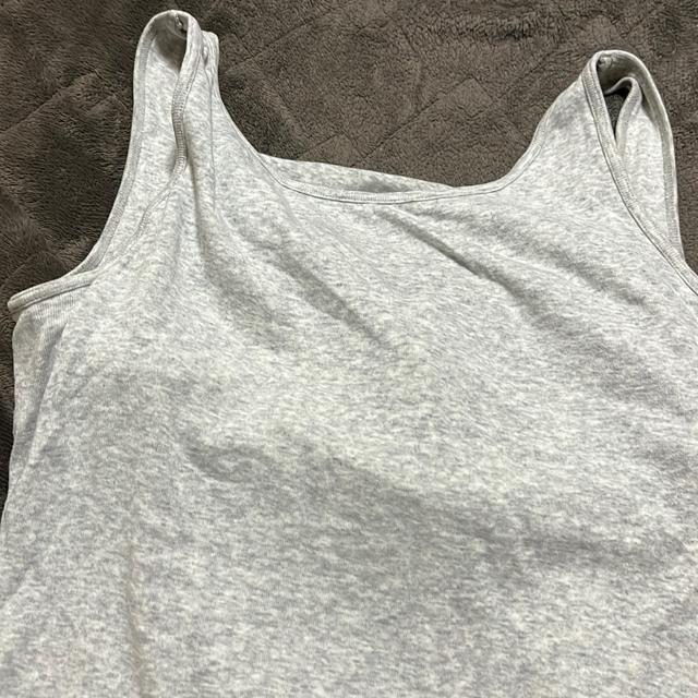 タンス整理品 衣類 おまとめOK ホームクリーニング済み タンクトップ カップ付き Lサイズ グレー < 女性ファッション  タンス整理品 衣類 おまとめOK ホームクリーニング済み タンクトップ カップ付き Lサイズ グレー < 女性ファッションの