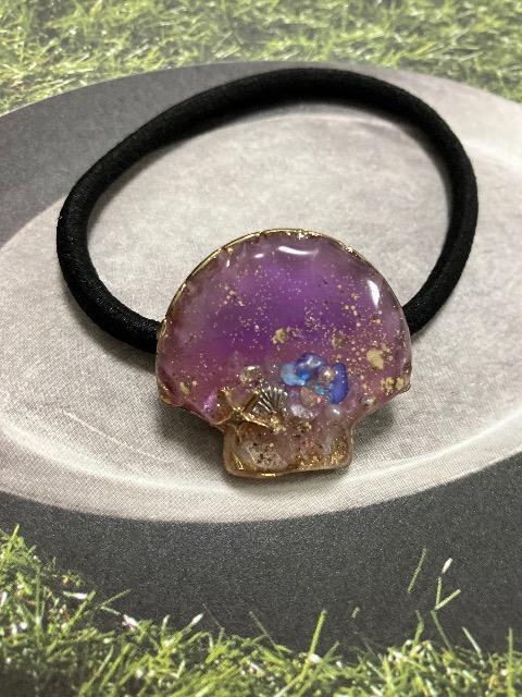 ハンドメイド レジン シェル型 ヘアゴム < 女性ファッション  ハンドメイド レジン シェル型 ヘアゴム  < 女性ファッションの