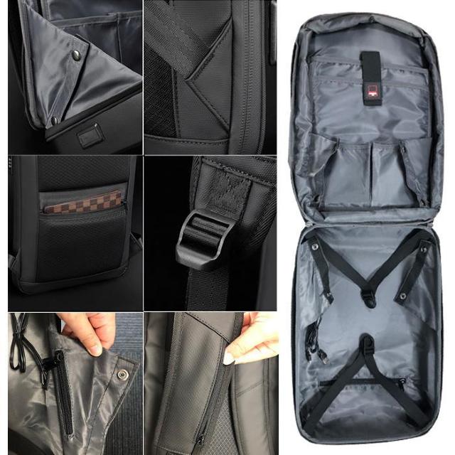 ★USB充電ポート★ 大容量 バックパック ロック付 軽量 黒 他カラー有 < 男性ファッション ★USB充電ポート★ 大容量 バックパック ロック付 軽量 黒 他カラー有 < 男性ファッションの