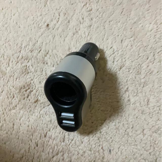 美品 カーチャージャー シガーソケット USB充電器 2ポート < 自動車/バイク 美品 カーチャージャー シガーソケット USB充電器 2ポート < 自動車/バイク