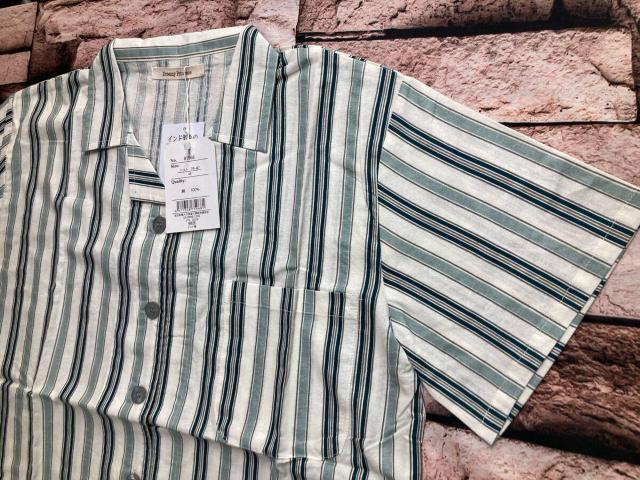 送料無料!さらさら快適!インド綿100% ストライプ柄 レディースパジャマ(2色から)1組 < 女性ファッション 送料無料!さらさら快適!インド綿100% ストライプ柄 レディースパジャマ(2色から)1組 < 女性ファッションの