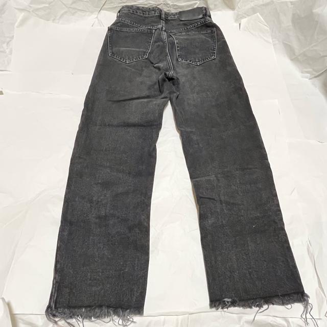 ZARA ザラ ハイウエスト ブラックデニム ストレートパンツ 34 カットオフ < ブランド ZARA ザラ ハイウエスト ブラックデニム ストレートパンツ 34 カットオフ < ブランドの