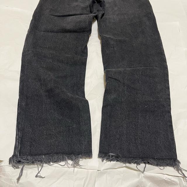 ZARA ザラ ハイウエスト ブラックデニム ストレートパンツ 34 カットオフ < ブランド ZARA ザラ ハイウエスト ブラックデニム ストレートパンツ 34 カットオフ < ブランドの