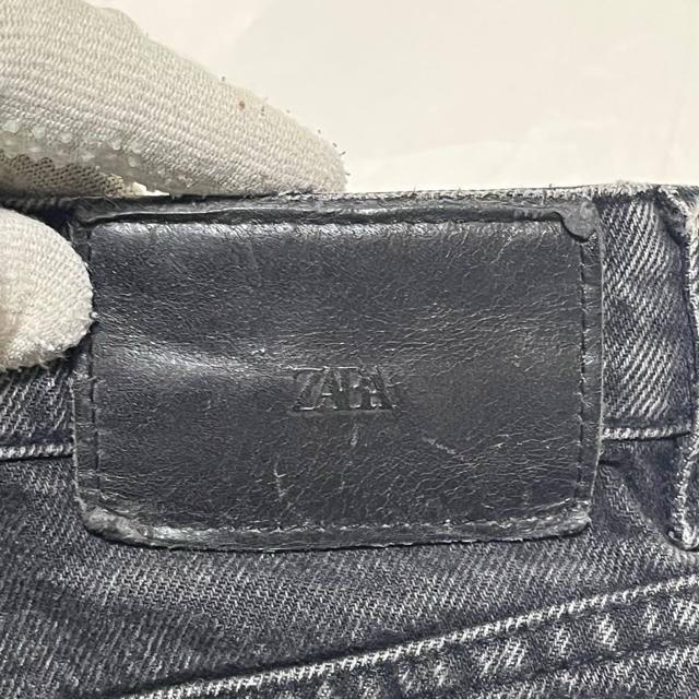 ZARA ザラ ハイウエスト ブラックデニム ストレートパンツ 34 カットオフ < ブランド ZARA ザラ ハイウエスト ブラックデニム ストレートパンツ 34 カットオフ < ブランドの