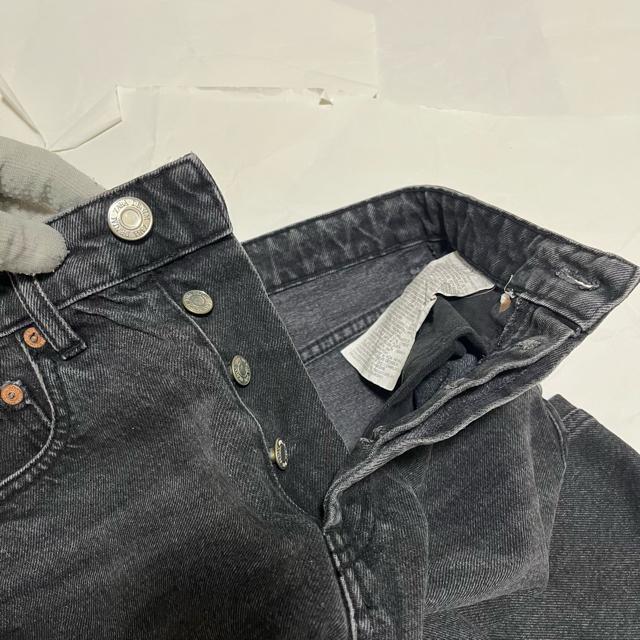 ZARA ザラ ハイウエスト ブラックデニム ストレートパンツ 34 カットオフ < ブランド ZARA ザラ ハイウエスト ブラックデニム ストレートパンツ 34 カットオフ < ブランドの