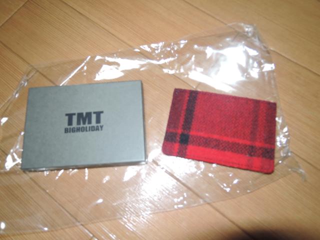 新品 TMT BIG HOLIDAY レザーカードケース 革ウール赤チェック < ブランド  新品 TMT BIG HOLIDAY レザーカードケース 革ウール赤チェック < ブランドの