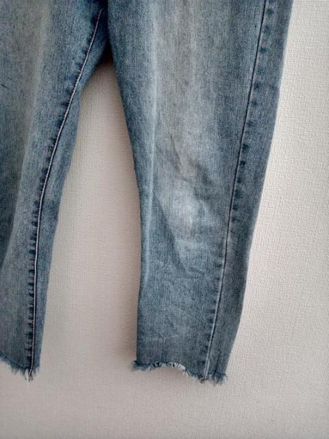 mac collection◆裾フリンジ切りっぱなし ウォッシュ加工 デニム ジーンズ Sサイズ < 女性ファッション  mac collection◆裾フリンジ切りっぱなし ウォッシュ加工 デニム ジーンズ Sサイズ < 女性ファッションの