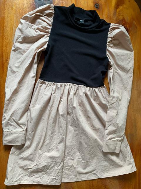 shein シーイン 2色ワンピース 長袖 サイズxs 送料無料 < 女性ファッション  shein シーイン 2色ワンピース 長袖 サイズxs 送料無料  < 女性ファッションの